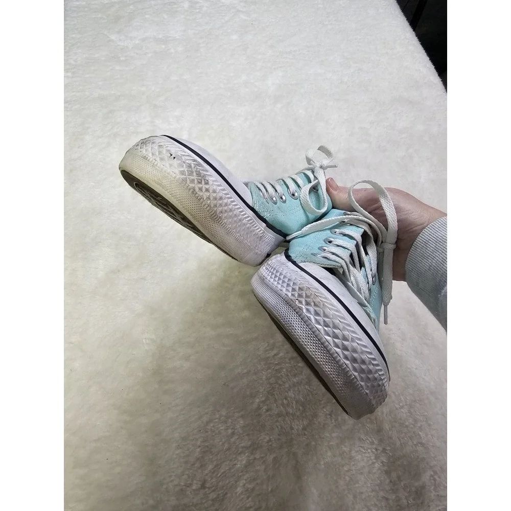 Converse All Star Mens Size 10 Mint Green Canvas‎ Sneakers - Picture 11 of 12